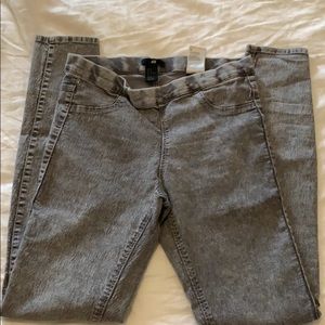 H&M jeggings in acid wash